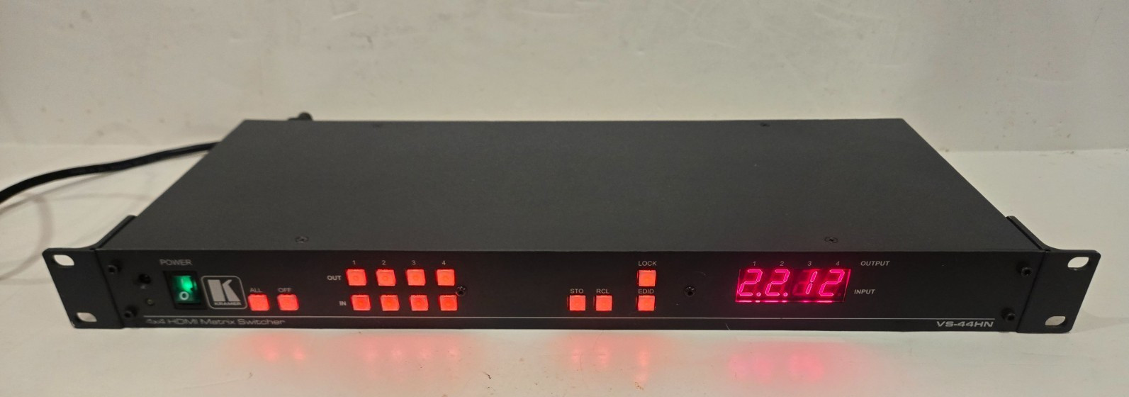Kramer VS44HN 4x4 HDMI Matrix Switcher with Power Cord G2U