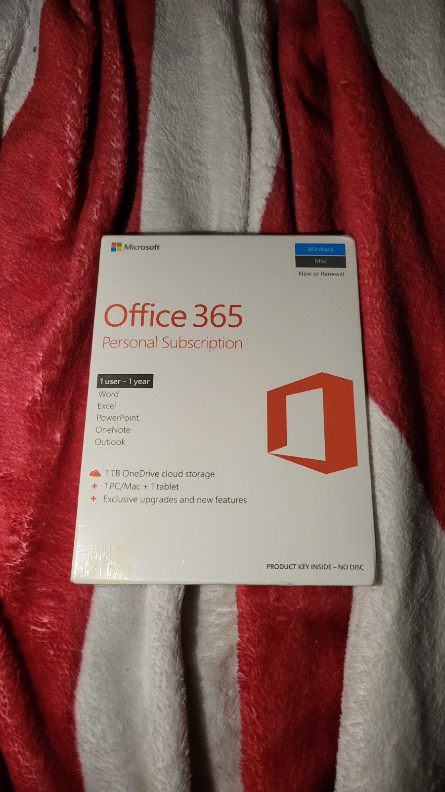 Microsoft Office 365 Personal Subscription - 1 Year/1 User Product Key PC MAC