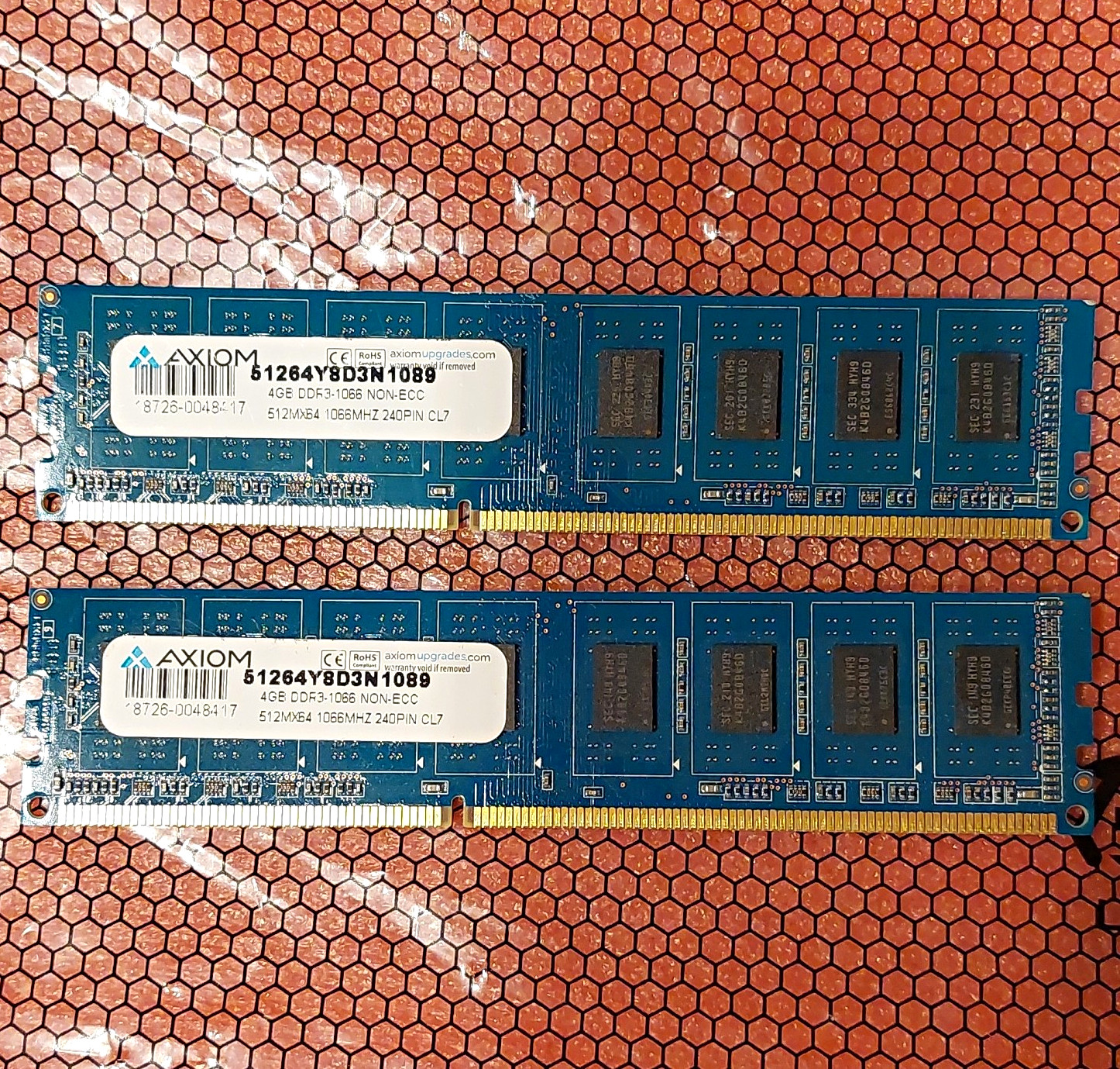 Axiom 8GB (2x4GB) DDR3-1333 PC3-10600 240-Pin DIMM Non-ECC 51264Y8D3N1089