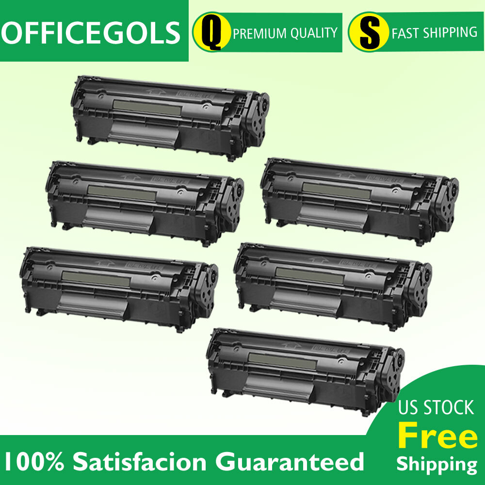 6PCS Q2612A Toner For Canon 104 FX-9 FX-10 ImageClass MF4350D MF4150 D420 D480