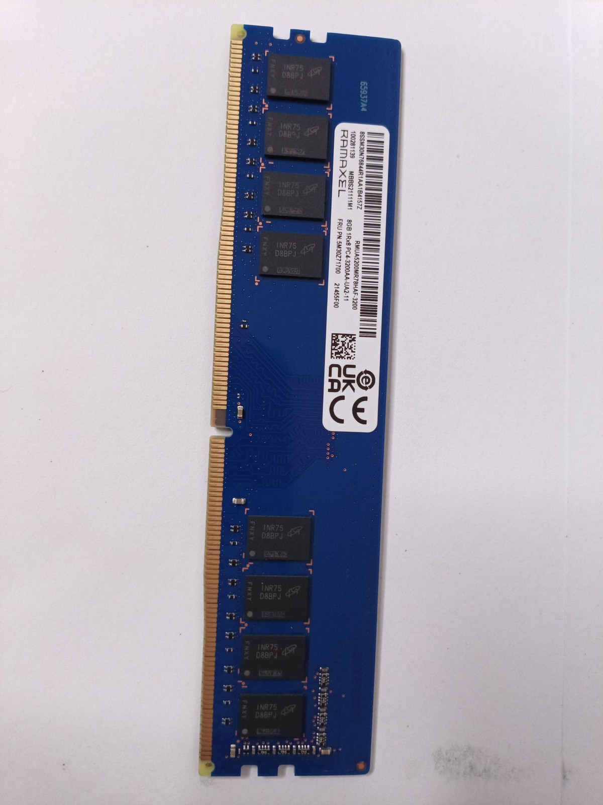 Ramaxel 8GB DDR4 3200MHz PC4-3200AA 1Rx8 UDIMM Desktop RAM Memory