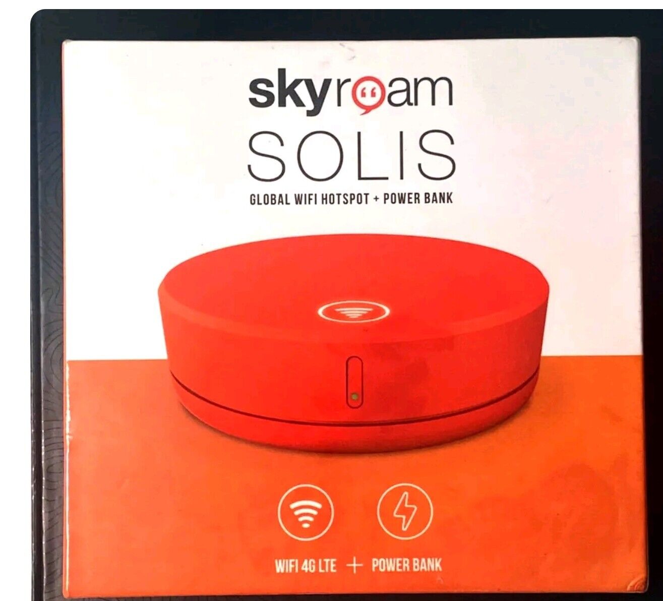 Skyroam Solis Global WIFI Roaming Mobile Hotspot 4G LTE + Power Bank