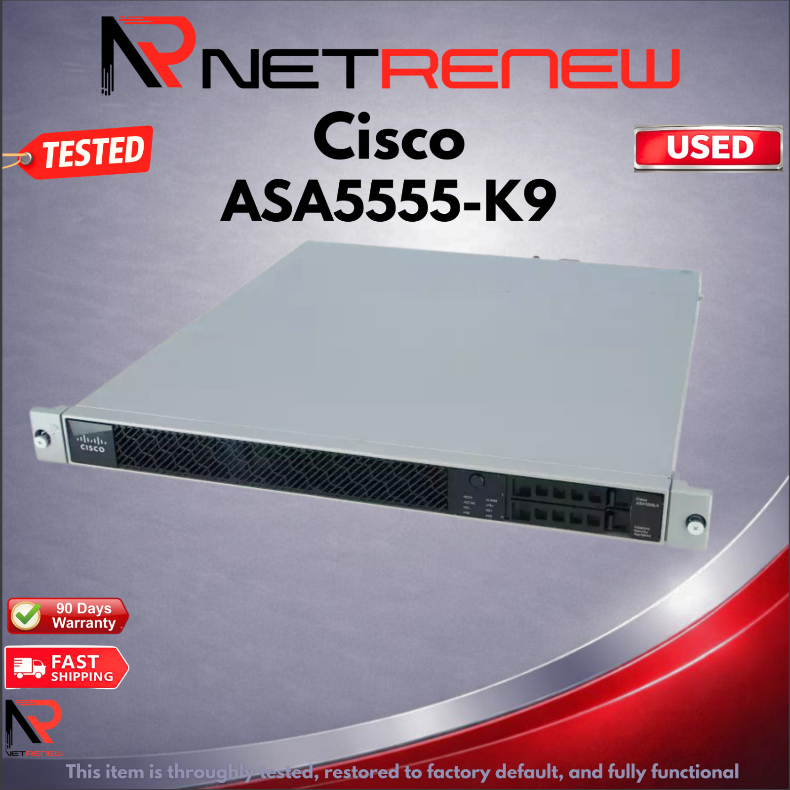 CISCO ASA5555-K9 Firewall Edition Security Appliance