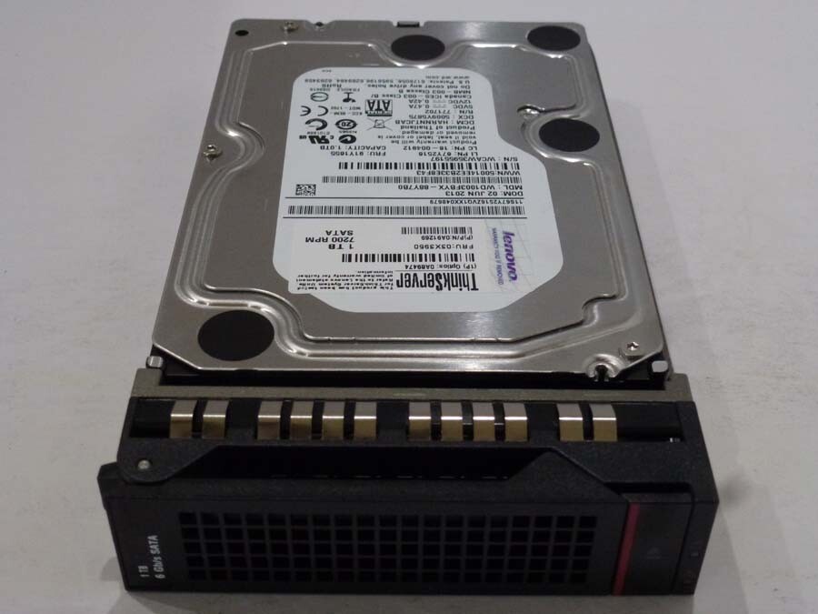 Lenovo ThinkServer 03X3950 1TB 7200 RPM SATA Hard Drive 0A89474 0A91269 67Y2516