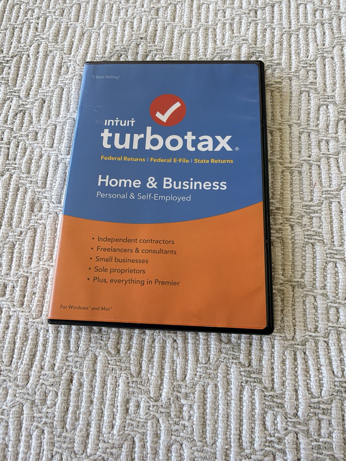 Intuit TurboTax Home & Business 2016 Installation Disc Only - NO KEY
