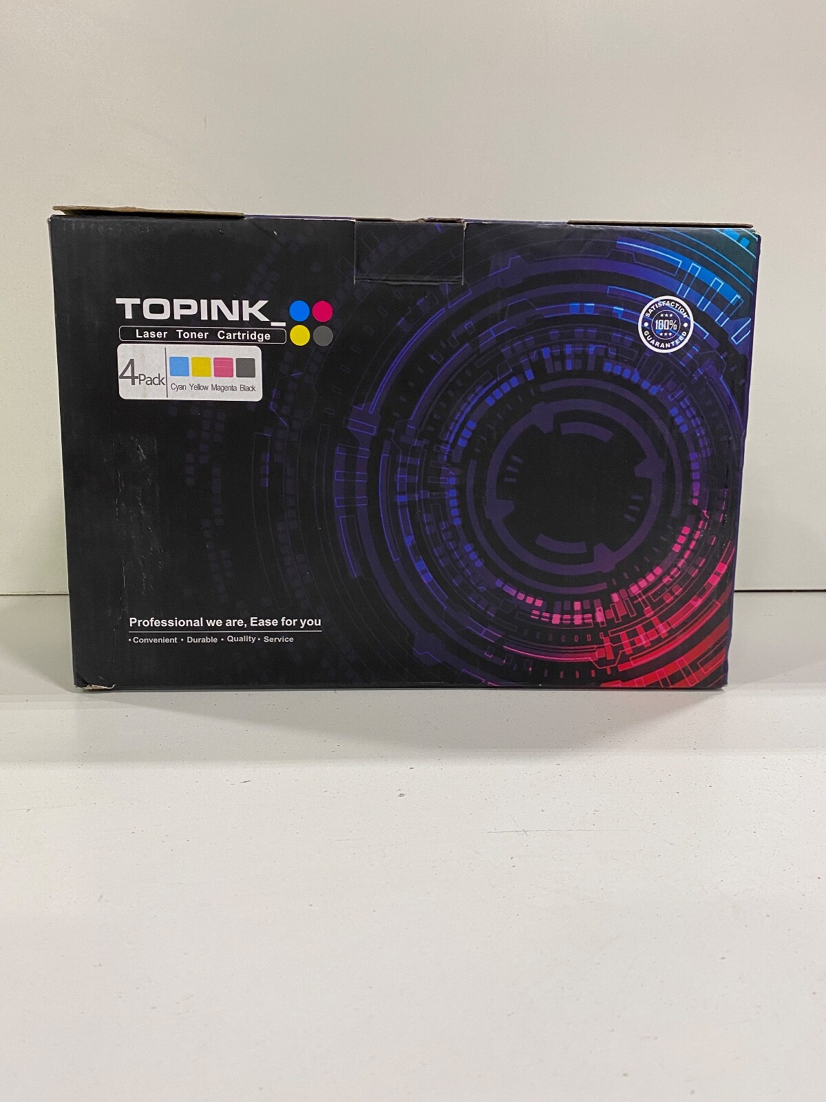 TOPINK Laser Toner Cartridge 4pk | Cyan,Yellow, Magenta, Black