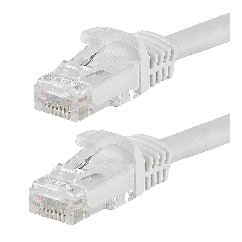MONOPRICE 9818 Patch Cord,Cat 6,Flexboot,White,50 ft. 38G011