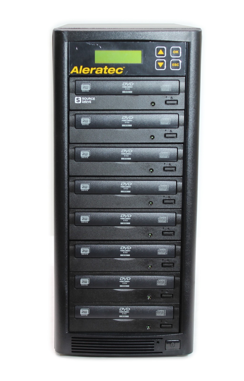 Aleratec 1:7 DVD/CD Copy Tower Duplicator DVD RW (R DL)  DVD-RAM X 260182