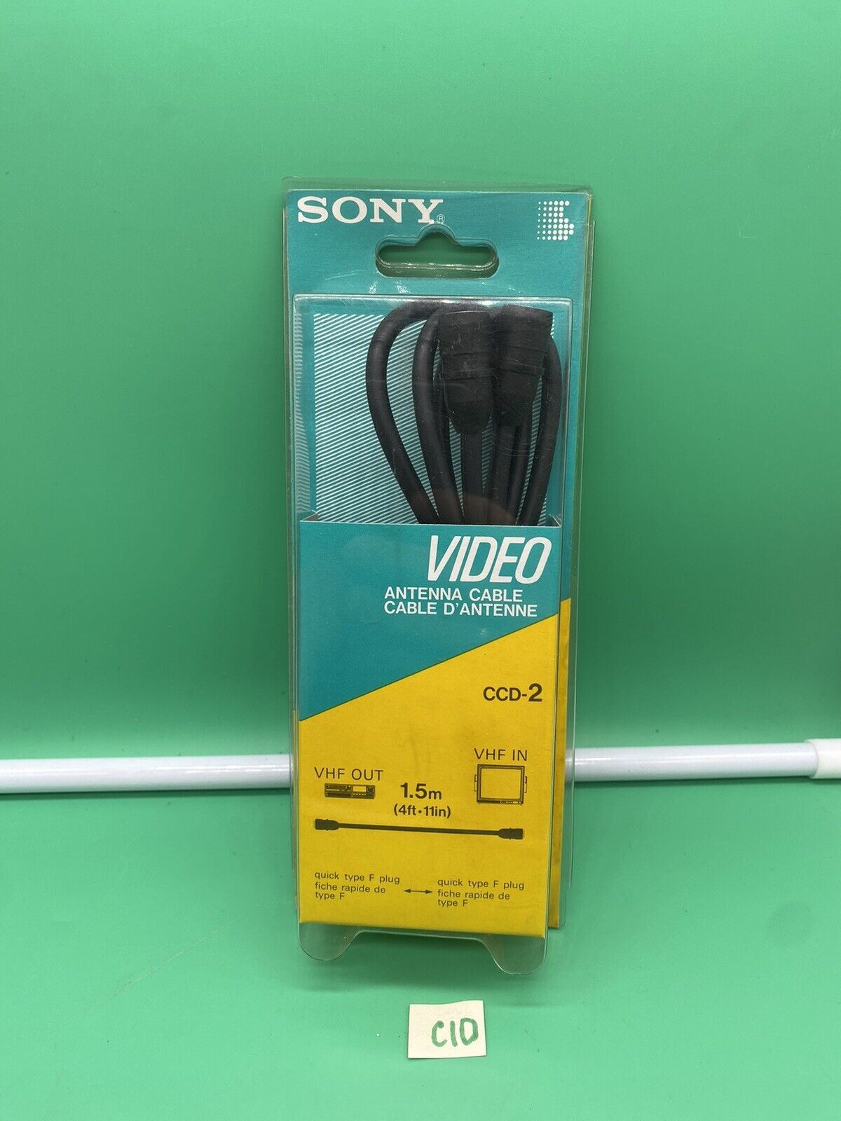 Vintage Sony Video Antenna Cable CCD-2 VHF Out/VHF In NOS 1987
