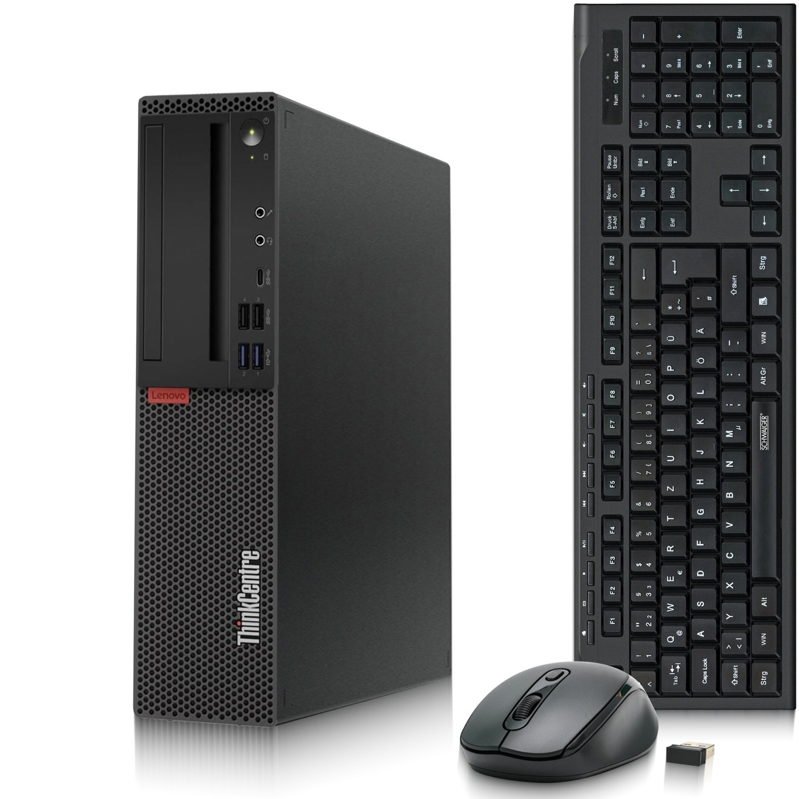 Lenovo M920s Desktop PC i5-8th 32GB RAM 1TB SSD HDD 24” LED WiFi KB&M Windows 11