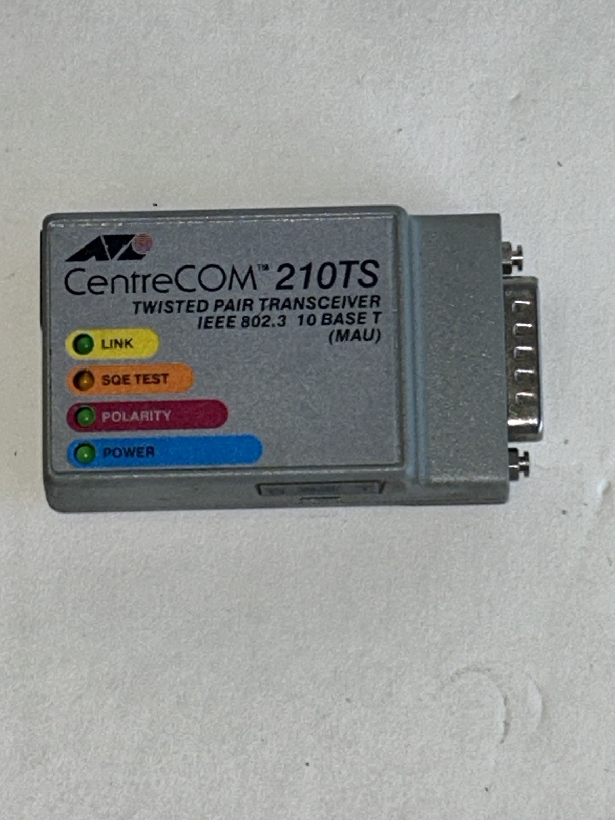 Allied Telesyn CentreCom 210TS twisted pair transceiver ethernet compatible