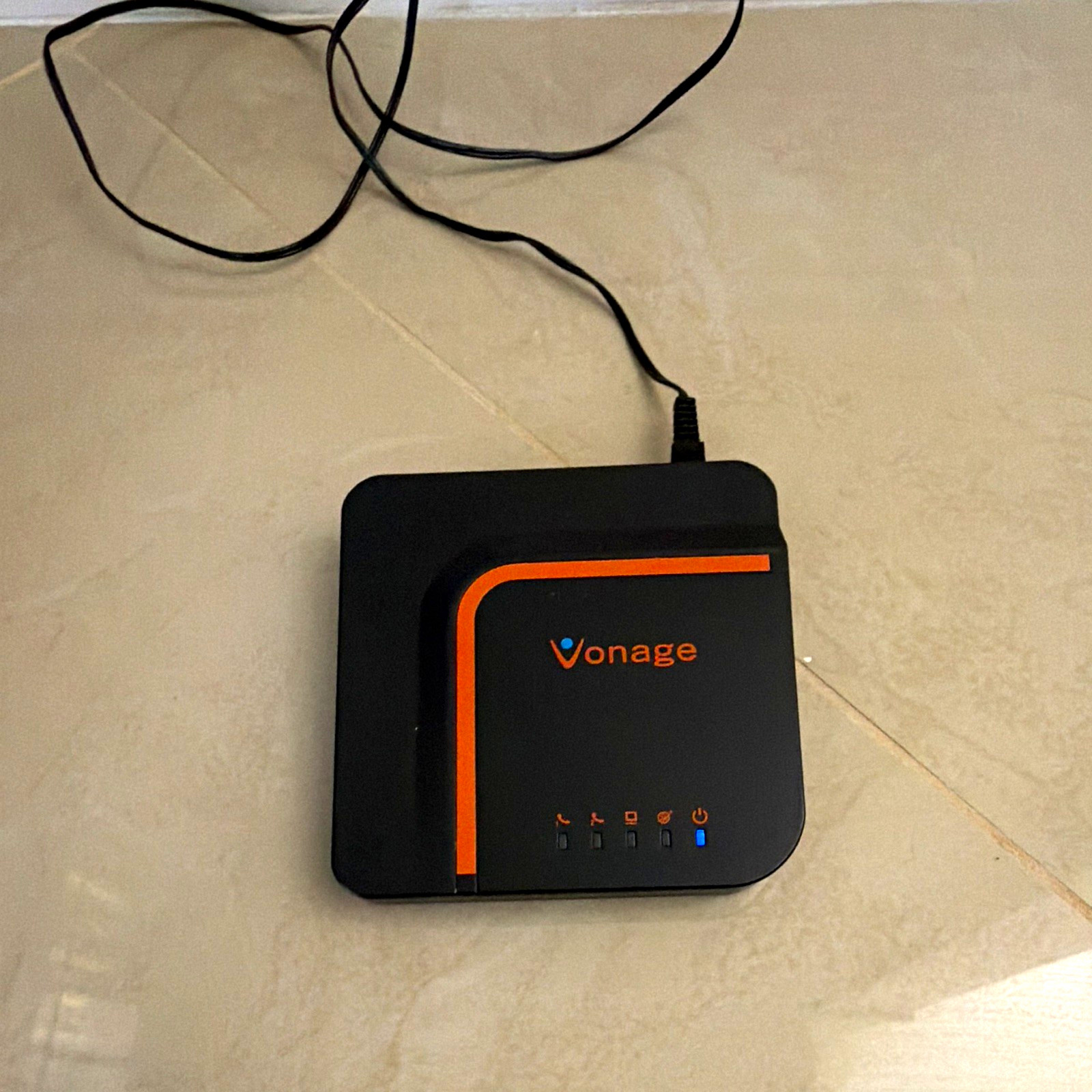 Vonage VDV23-VD 2-Line VoIP Adapter Black RJ-11/RJ-45 Ethernet Reset