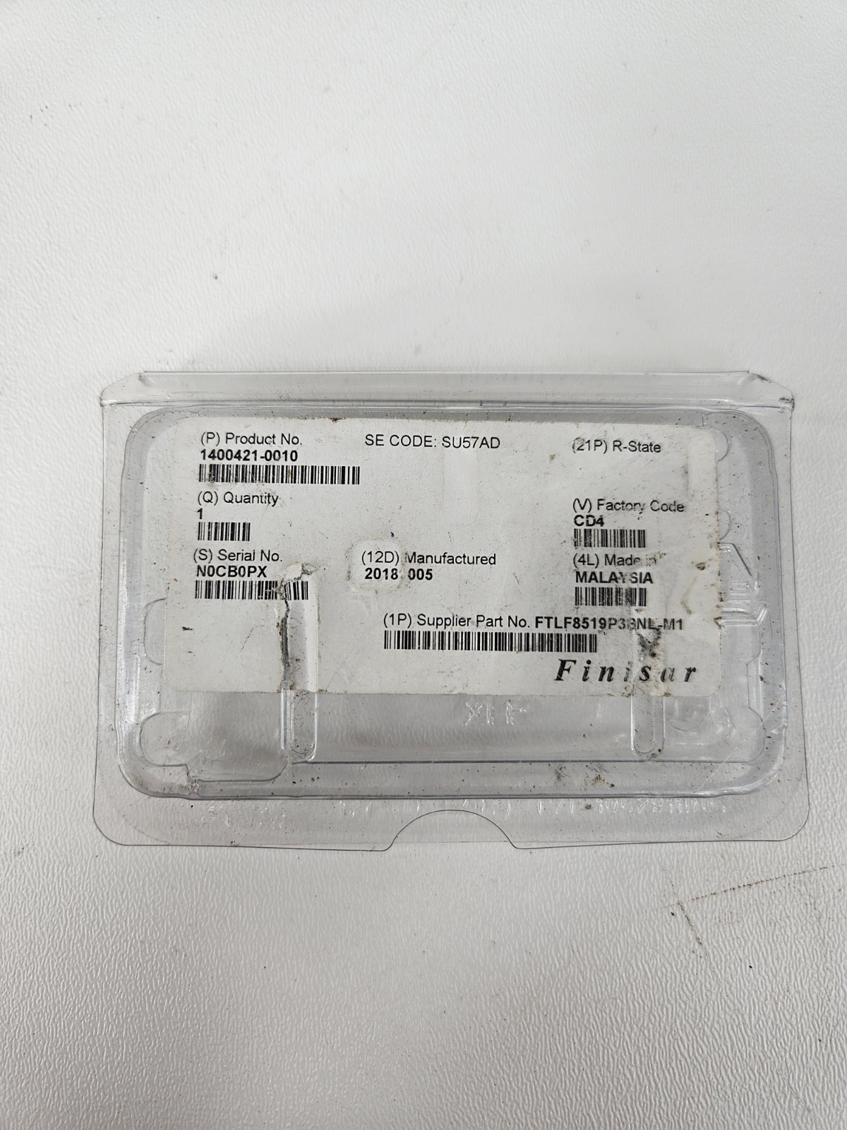 Marconi / Finisar SU57AD RDH 10244/1 / 1400421-0010 850nm MMF SFP-SX