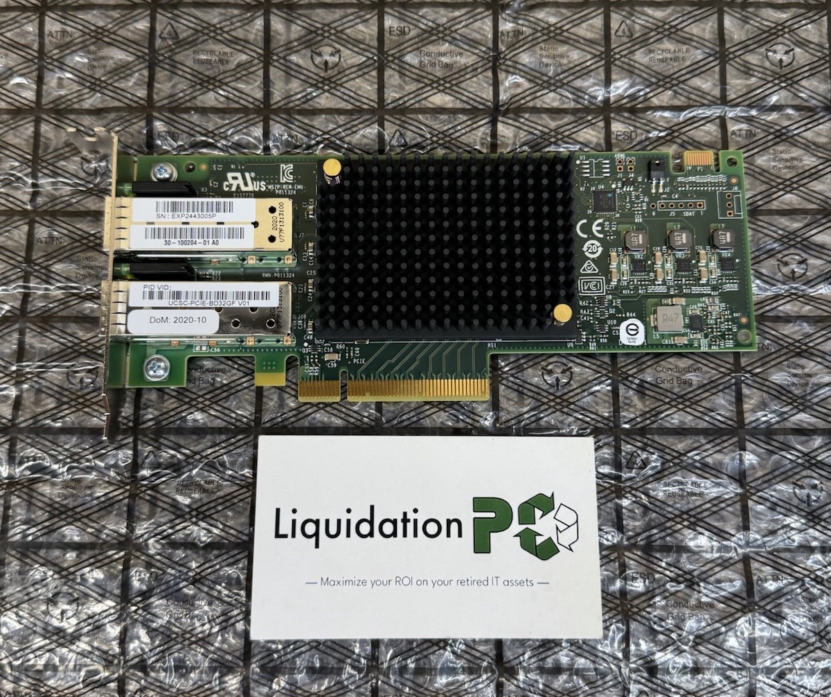 ✅ UCSC-PCIE-BD32GF CISCO 2-PT 32G FIBRE ADPTR (EMULEX LPE32002-M2) LP Bracket