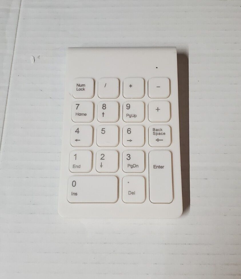 mini numeric keypad white wireless
