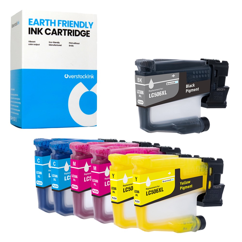 7-Pack OSI Compatible LC506XL Ink Cartridges fits Brother MFC-J4355DW J4555DW