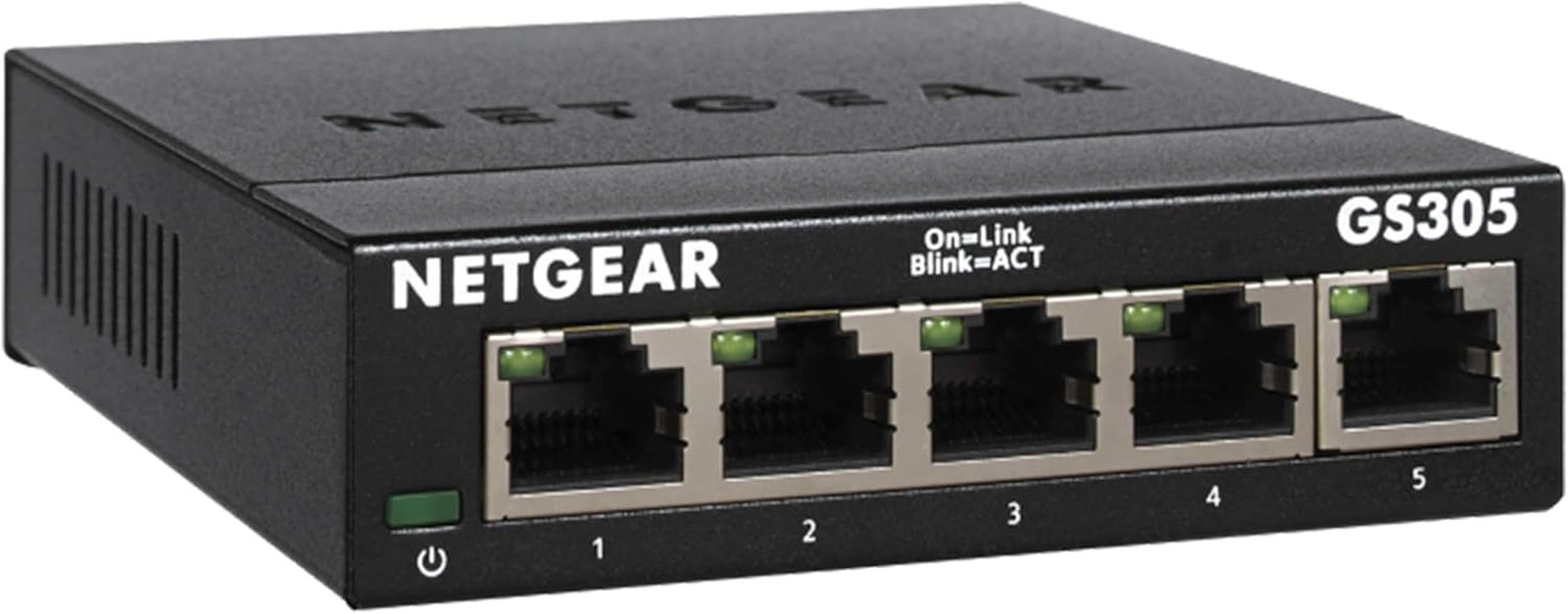 5-Port Gigabit Ethernet Unmanaged Essentials Switch - Home Network Hub