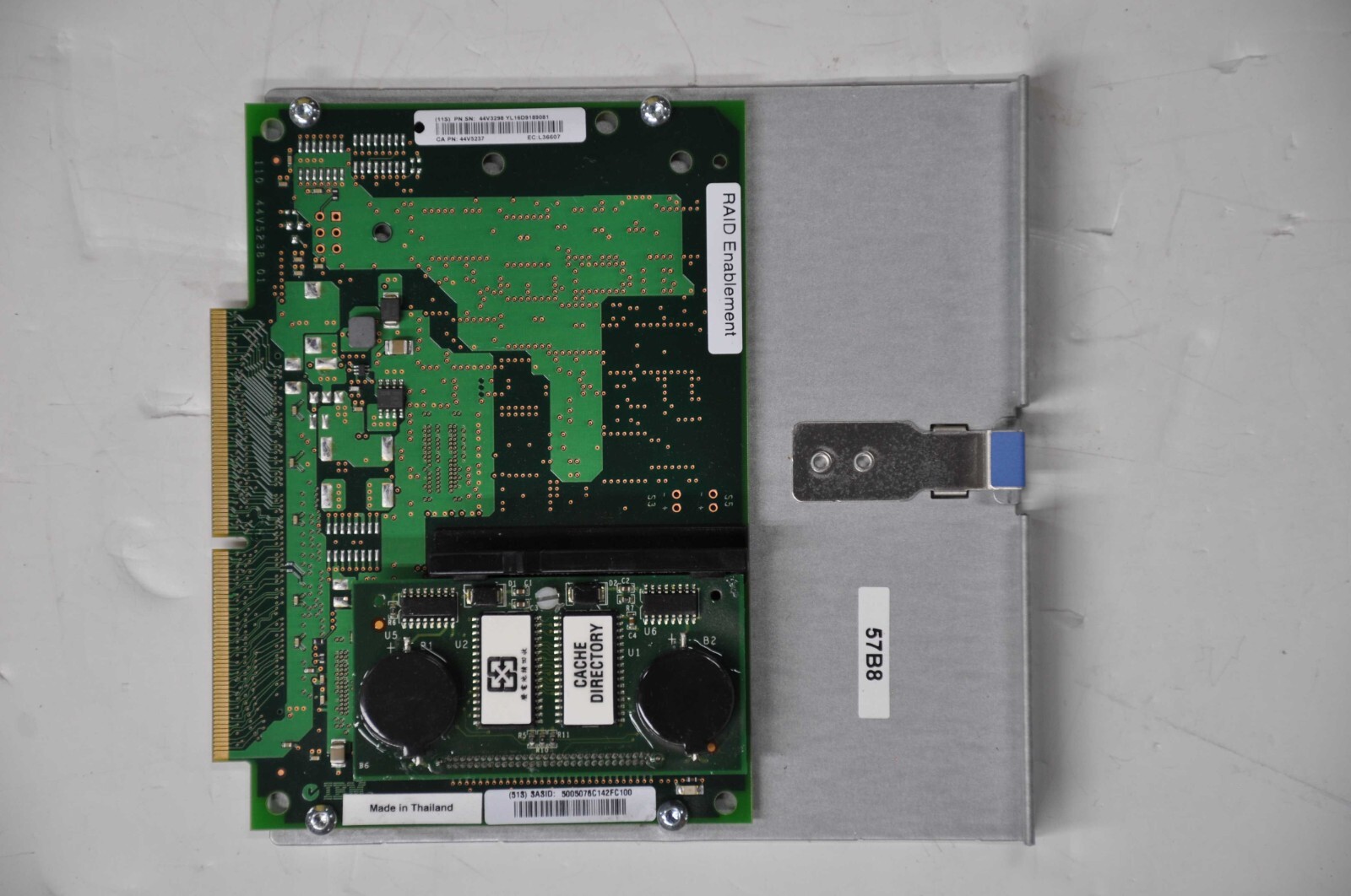 IBM SAS RAID ENABLEMENT CARD FC 57B8 8203-E4A, 8261-E4S, 9407-M15 USED 44V3298