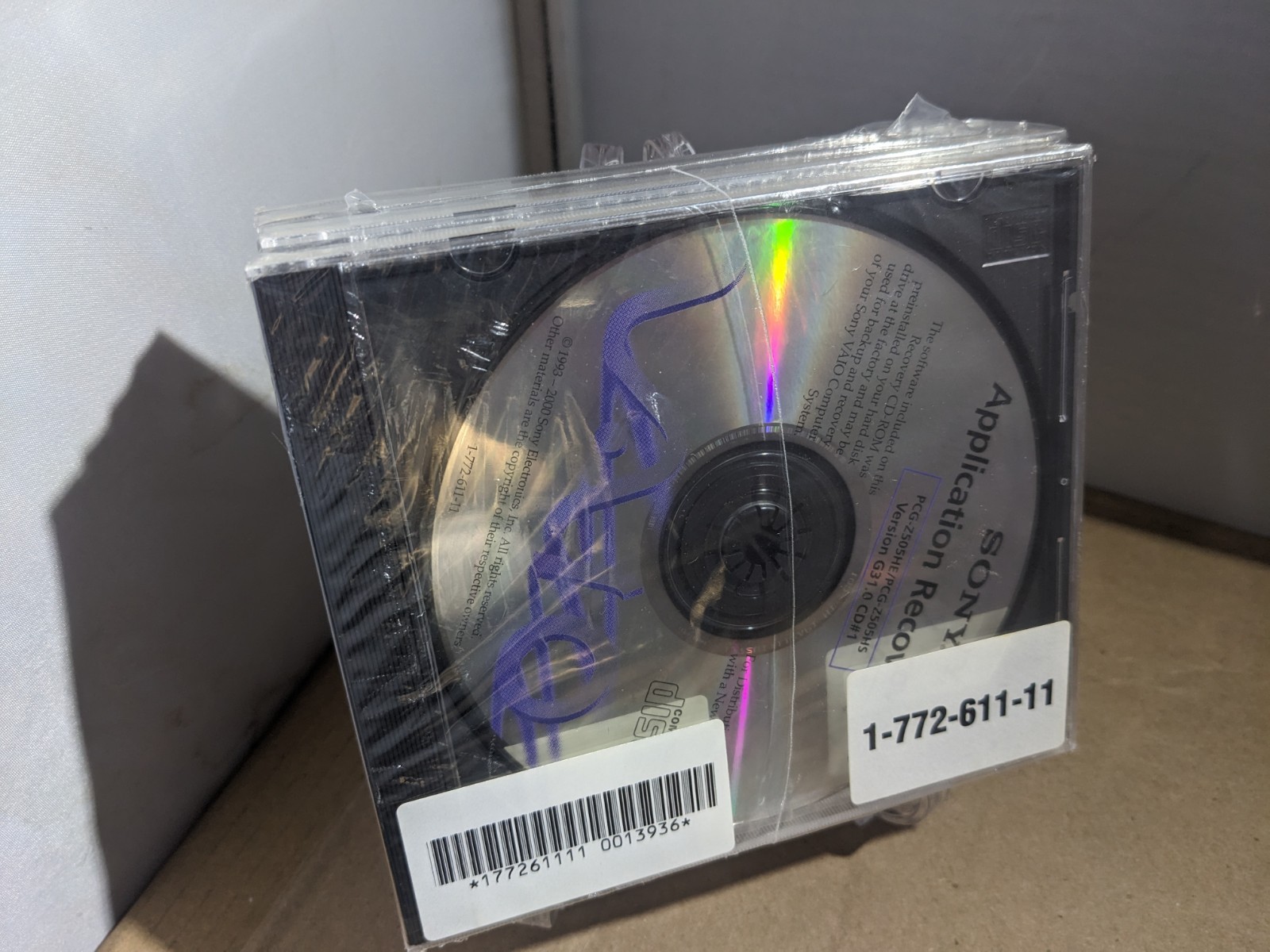 NEW - Sony Vaio Driver/System/Application Recovery CDs 1-772-611-11 
