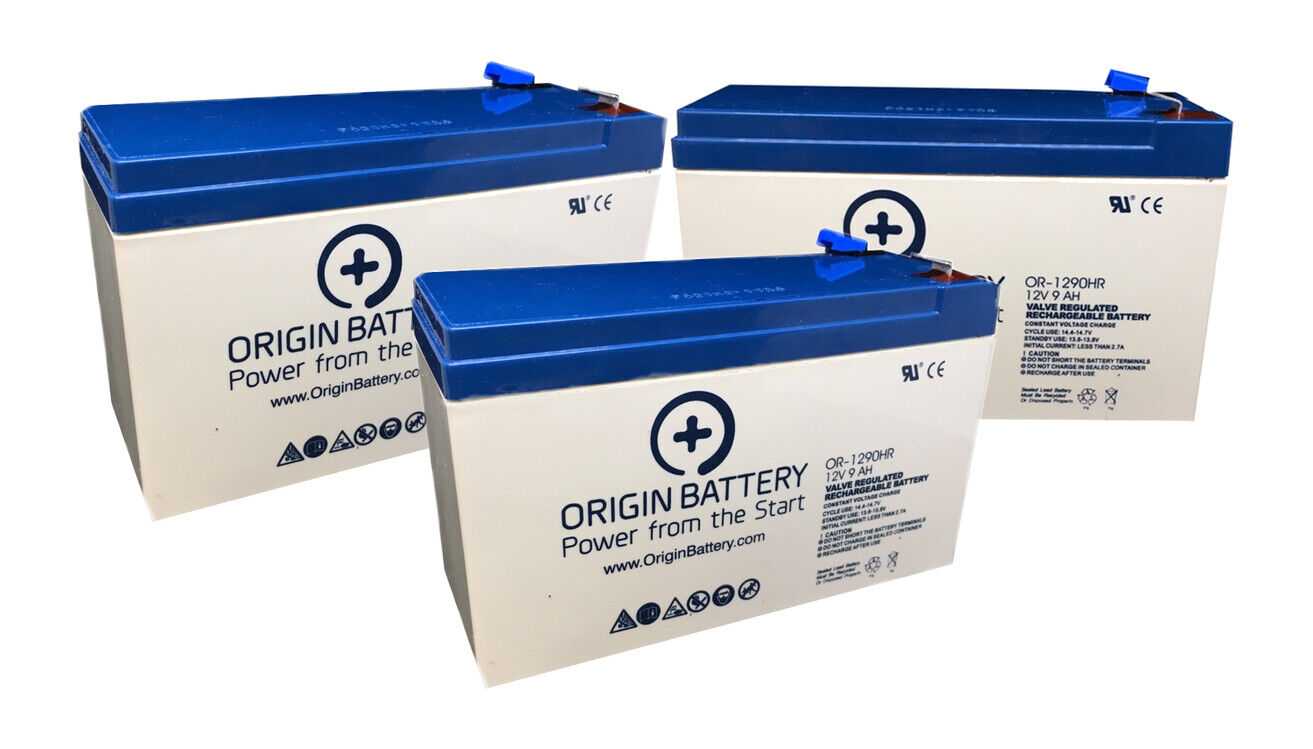 CyberPower OL1500RTXL2U Battery Replacement Kit - 3 Pack 12V 9AH High-Rate