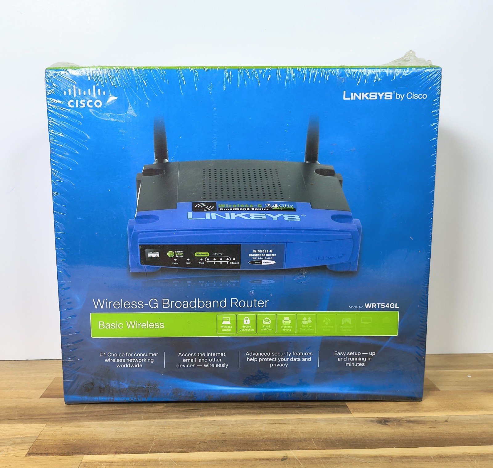 NEW Sealed Linksys WRT54GL Wireless-G Broadband Router Linux Cisco DD-WRT NIB