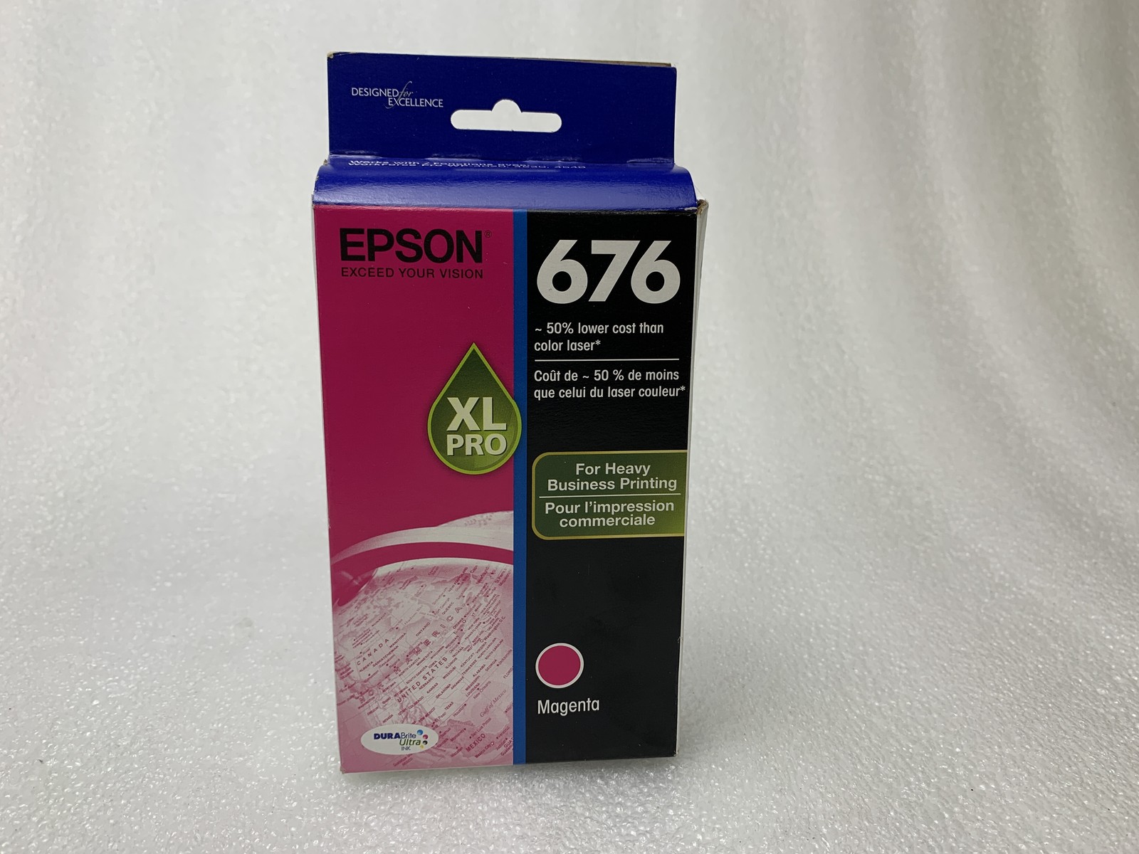EPSON 676 XL Magenta Ink Cartridge /Expire date 03-2027/  NEW /Genuine / Sealed