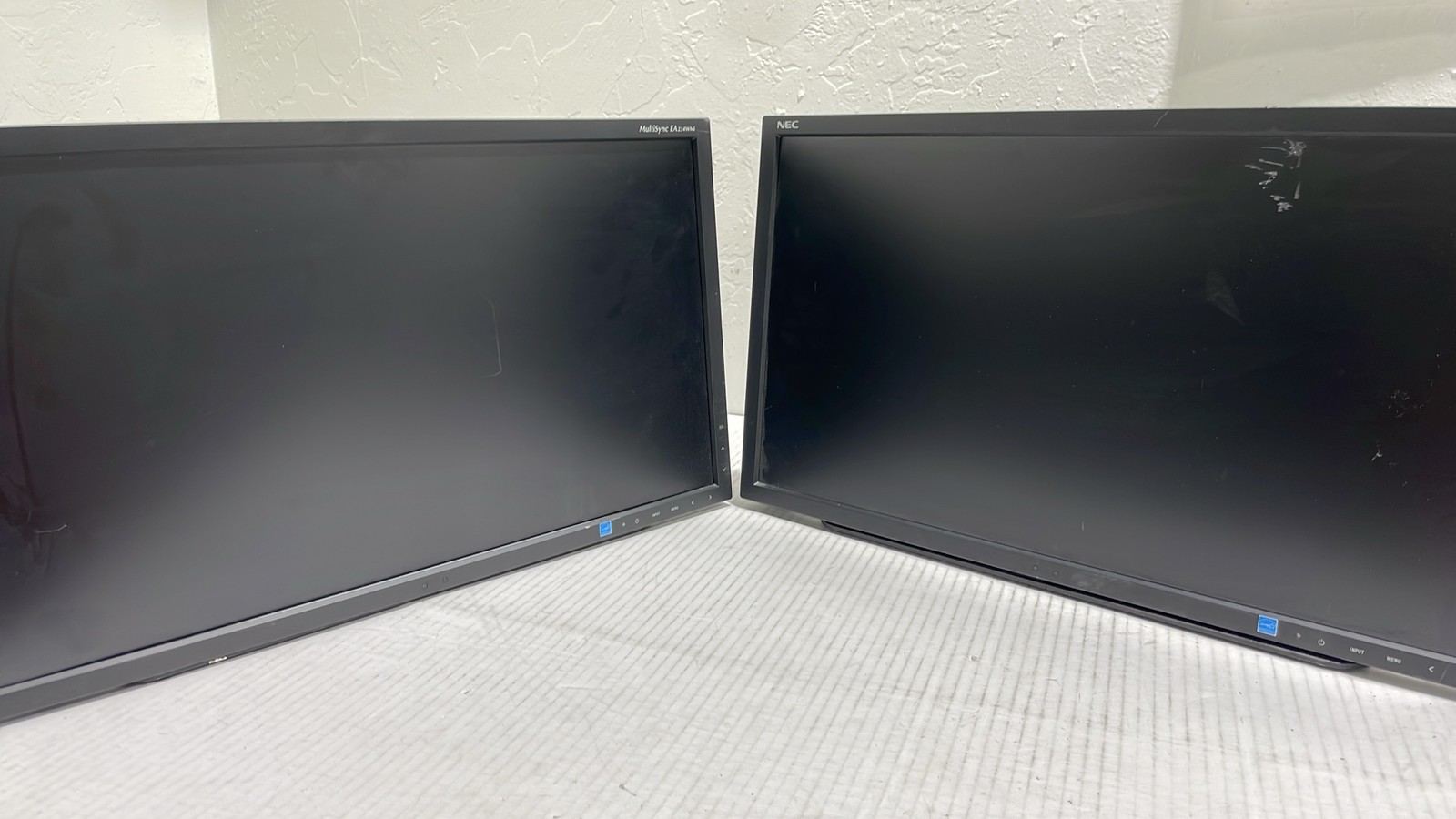 NEC MultiSync EA234WMi-BK 23" LCD Monitor Black with Stand Lot Of 2