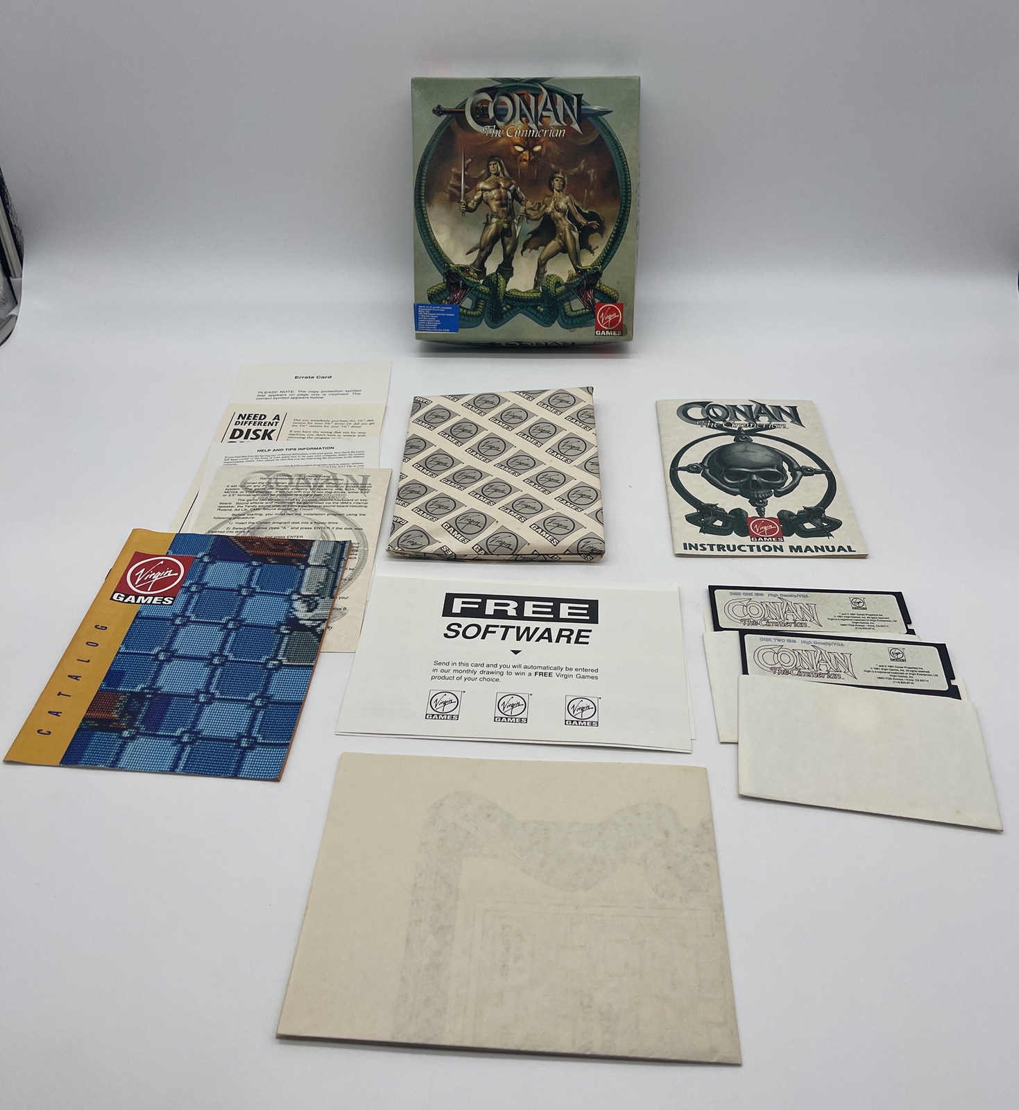 Conan The Cimmerian IBM PC Game on 5.25" disks. Complete. Rare