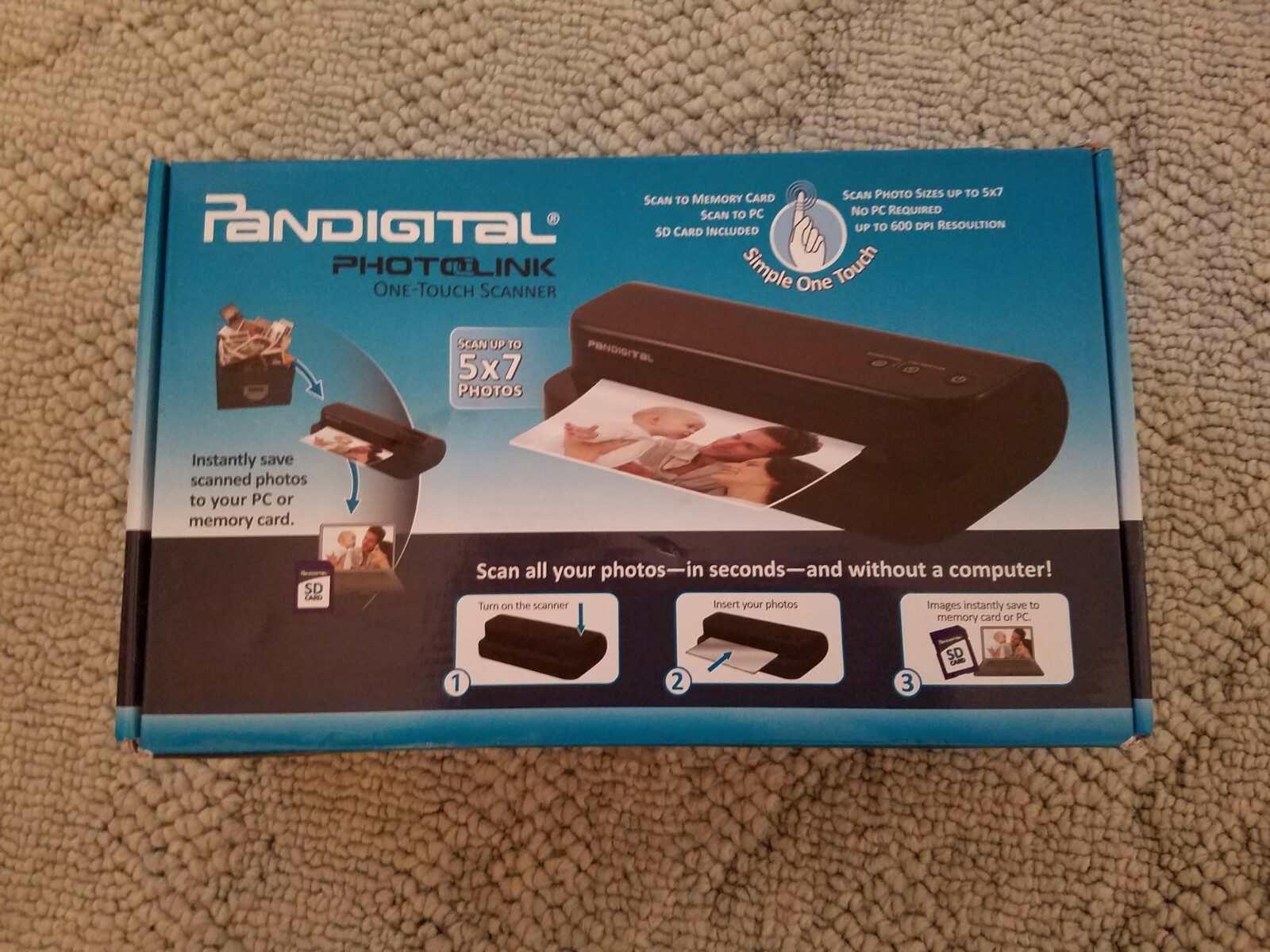 Pandigital Photolink One-Touch PANSCN04 5-Inch x 7-Inch Photo Scanner (Disconti