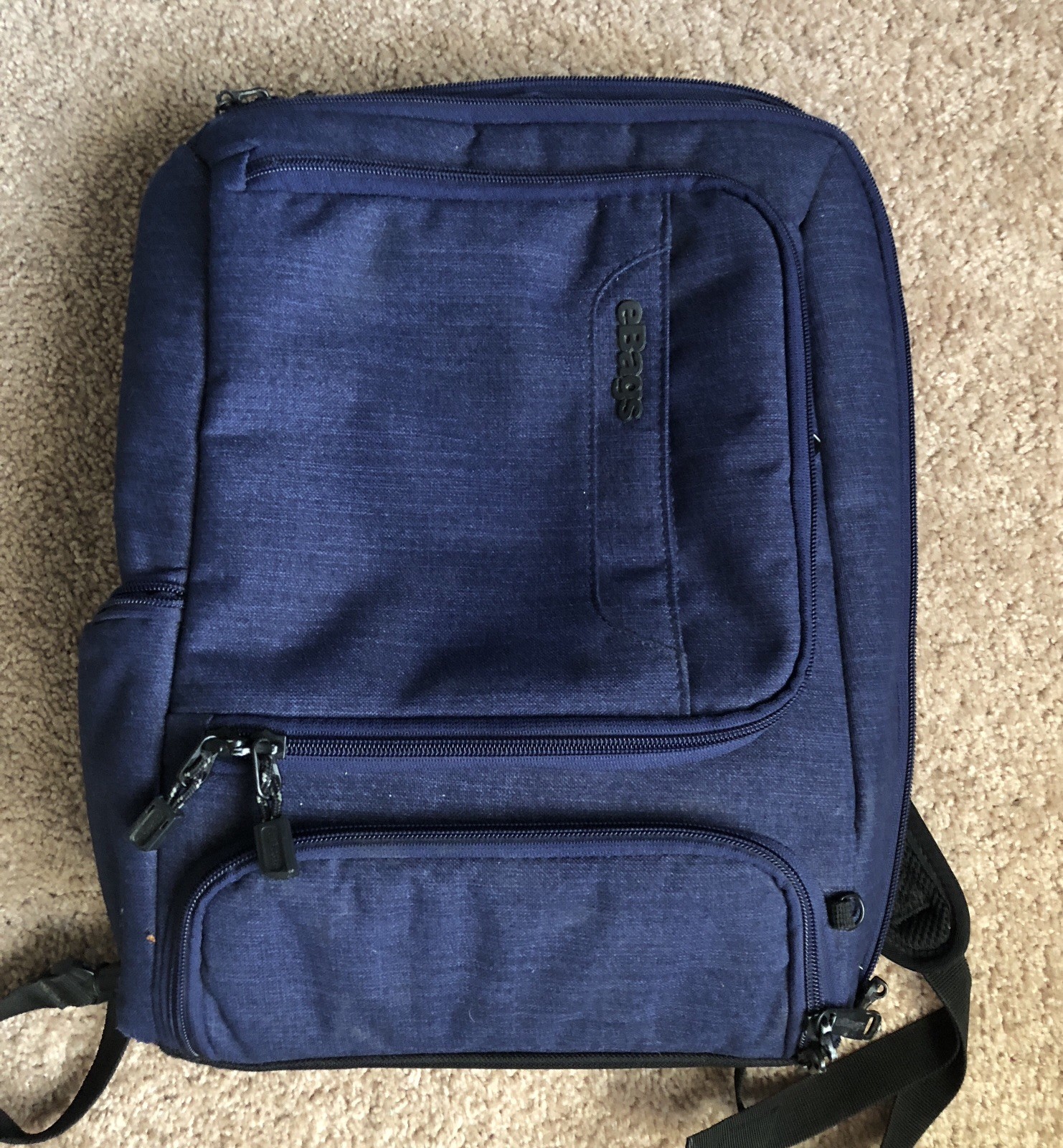 Ebags Pro Slim Laptop Backpack Dark Blue 17” Travel