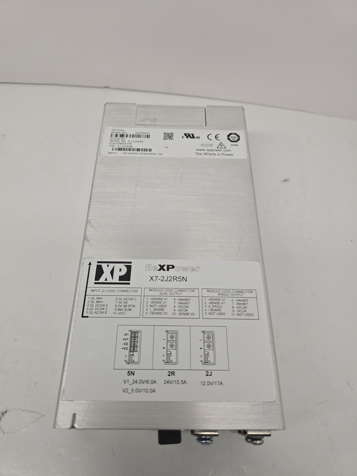 XP Power Flexpower X7-2j2r5n Power Supply, 24v, 12v and 5v output