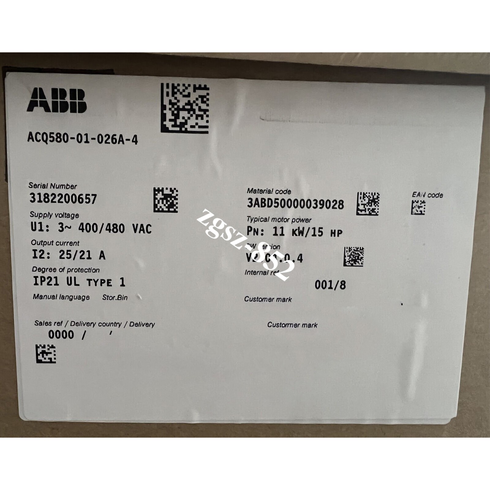 1pcs new ABB ACQ580-01-026A-4 Inverter in box Fast Delivery