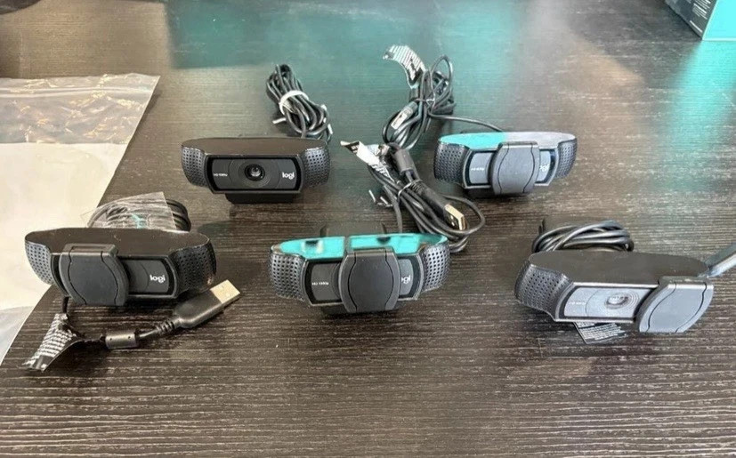 **Lot Of 5 Authentic Logitech C920s Pro HD 1080p Webcam**