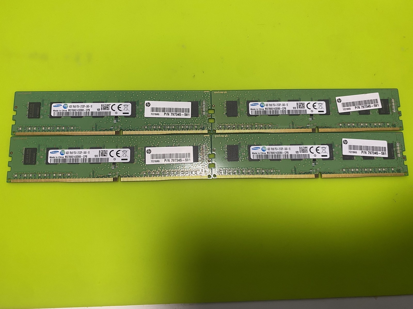 Samsung 16GB 4x4GB DDR4 PC4-2133P UDIMM RAM