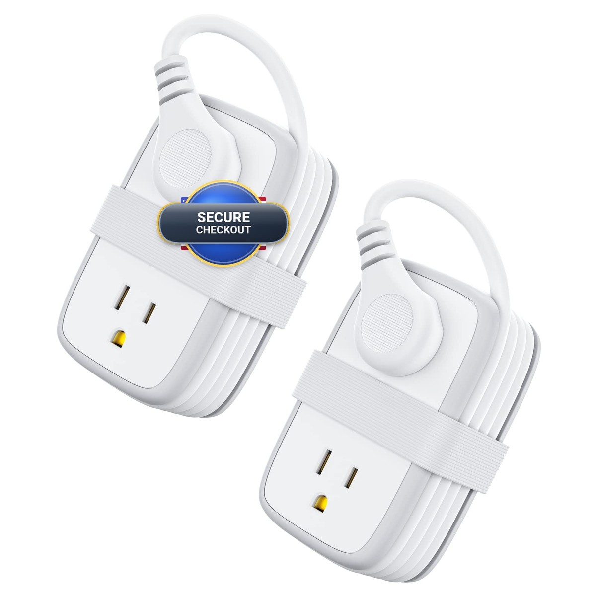 2 Pack Power Strip USB C Ports, 4 Outlets 3 USB(1 NTONPOWER Small Power Strip