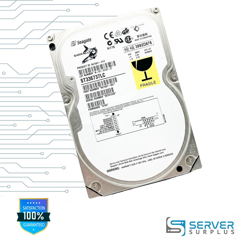 Seagate Barracuda SCSI Enterprise HDD | ST336737LC