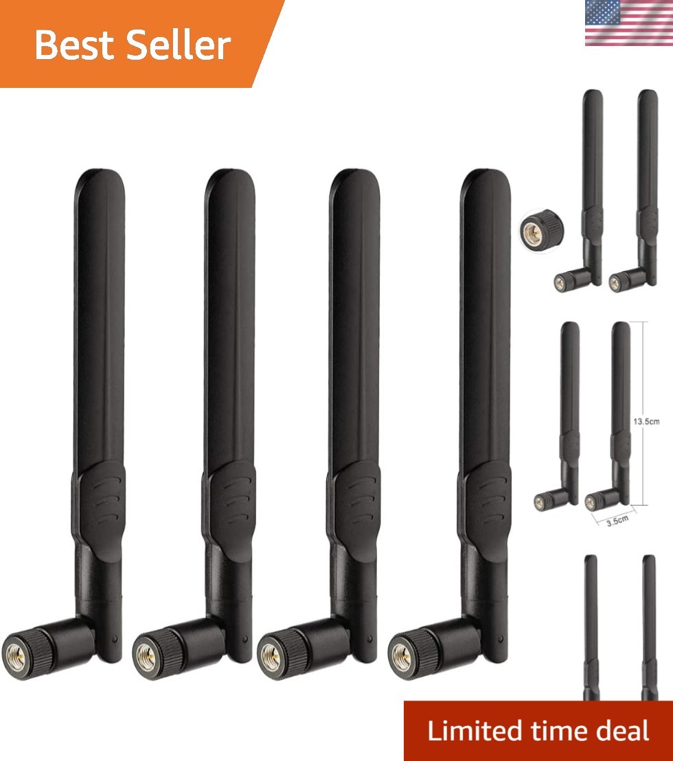 Versatile 4G LTE Antenna 4-Pack with SMA Male Connection - Enhance Connectivity