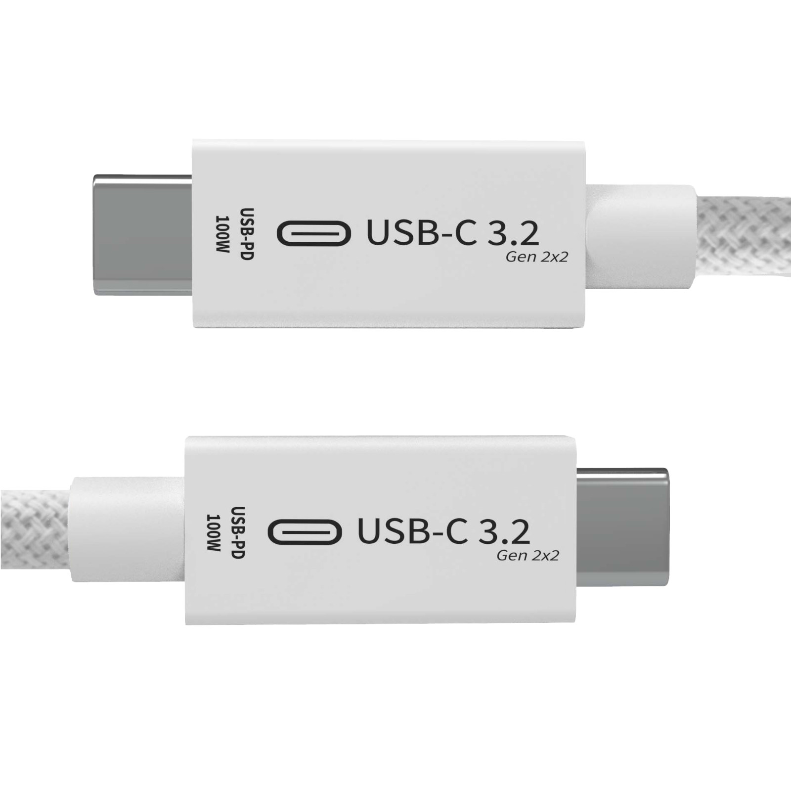 Braided USB C to C 3.2 Gen 2 Cable - 100W Charging - 20Gbps Data - 4K60 [BULK]