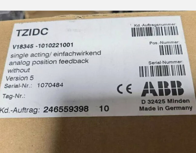V18345-1010221001 1PCS NEW ABB Value Positioner fedex or DHL