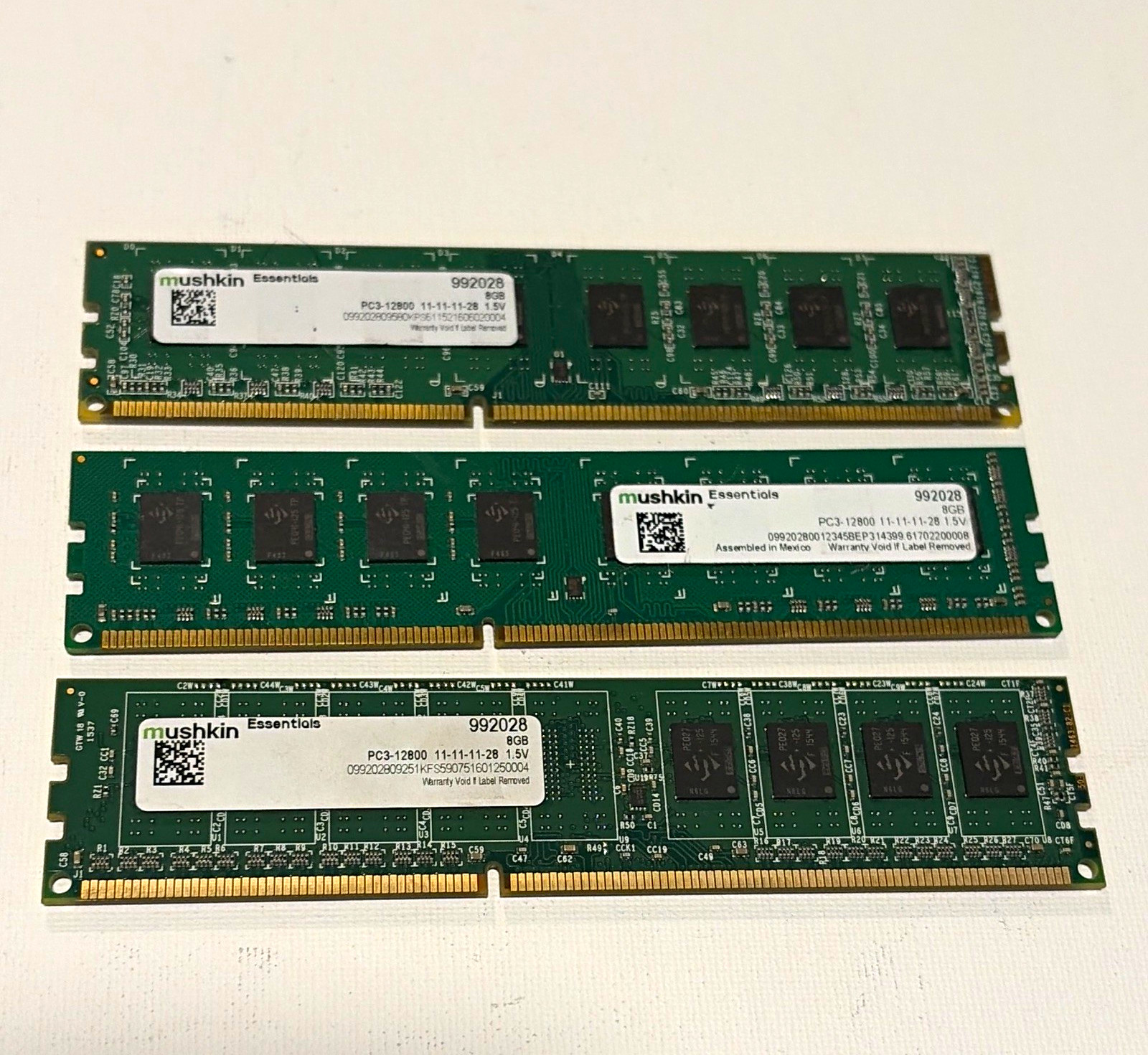 Mushkin Essentials 24GB (3x8GB) DDR3 PC3-12800 240-Pin DIMM Non-ECC 992028