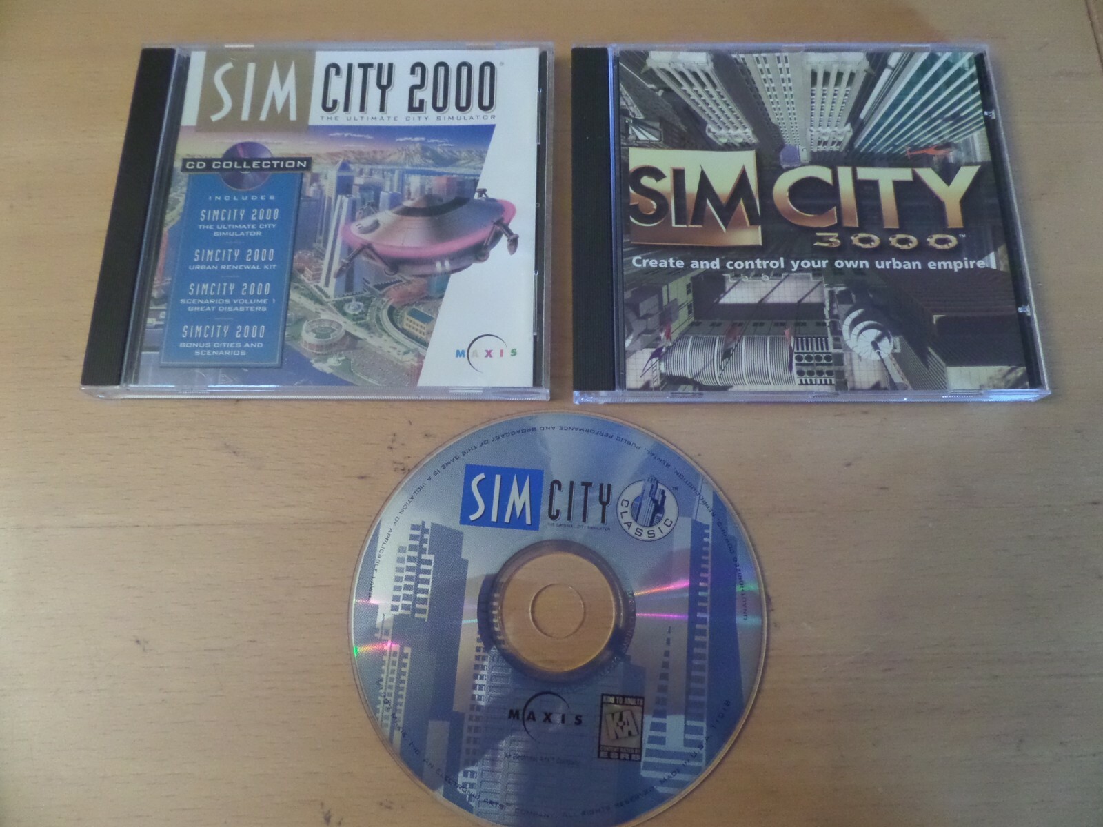 SIMCITY original Classic edition Sim City 2000 Collection & sim city 3000 PC\CD