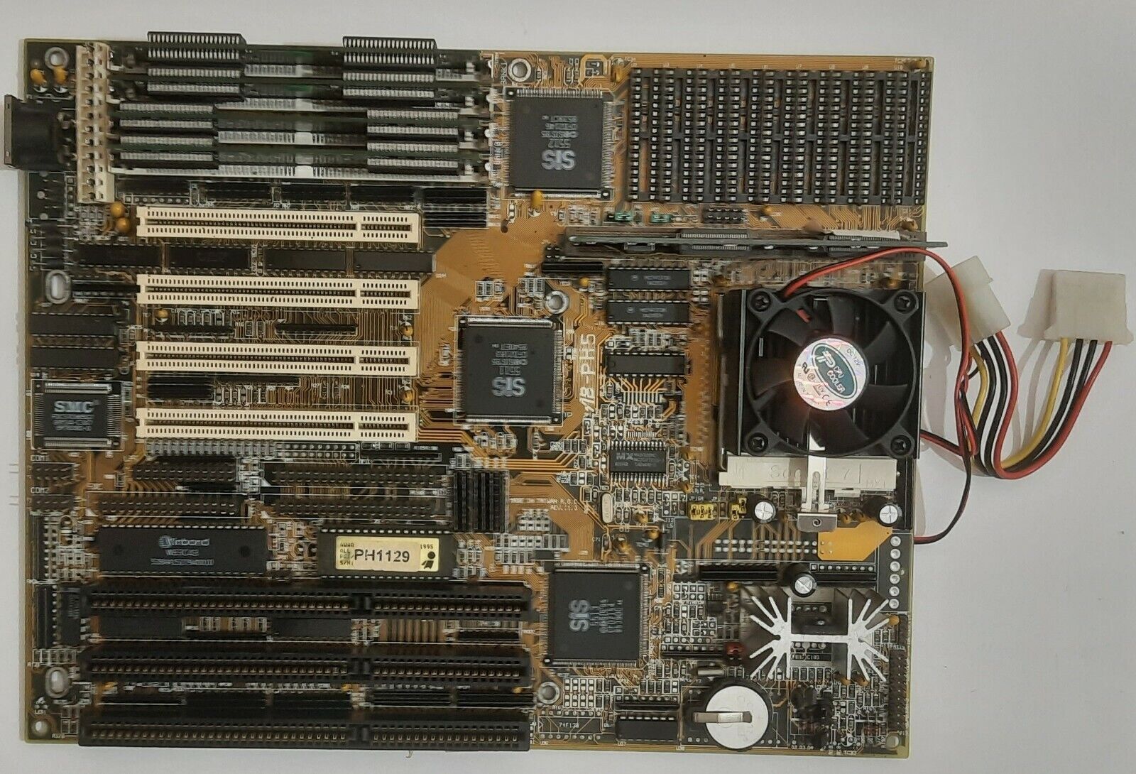 ABIT AB-PH5 Socket 7 ISA Retro Motherboard + Pentium 133MHz + 32MB RAM + 512KB