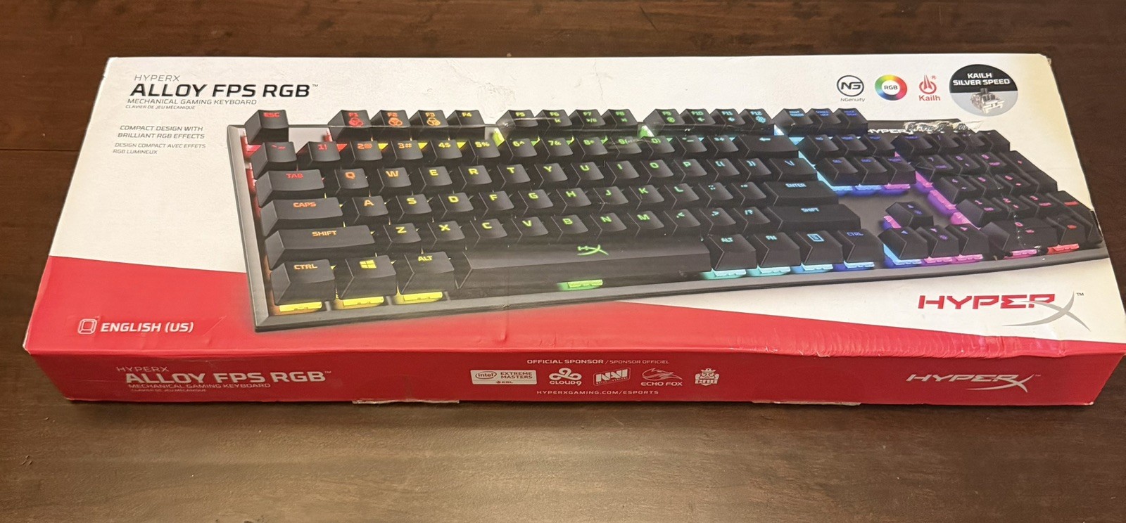 HyperX Alloy FPS RGB Mechanical Wired Gaming Kailh Silver Speed Switches