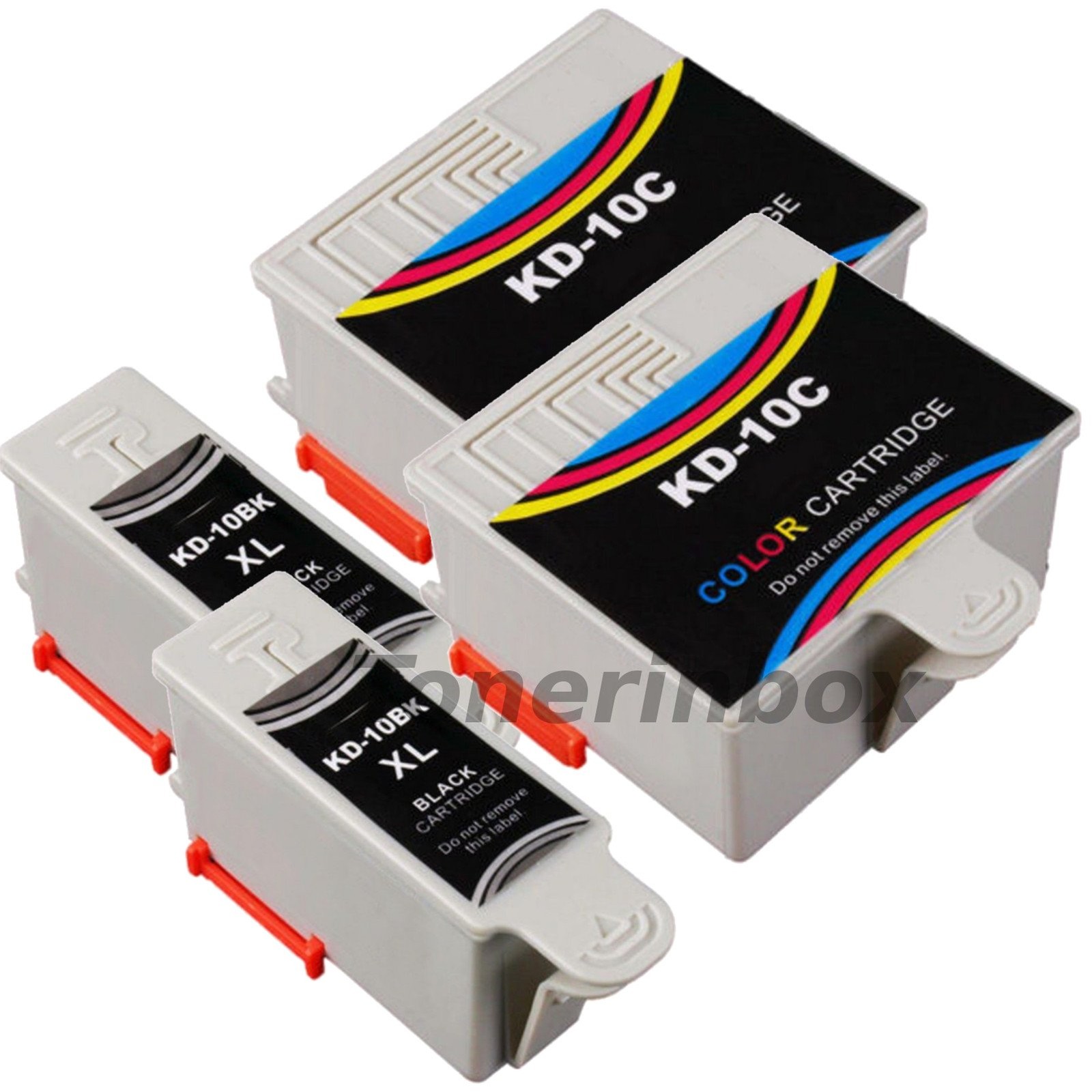 4 Pack 10B 10C #10 Compatible Ink Cartridges For  Kodak ESP 3 5 7 9