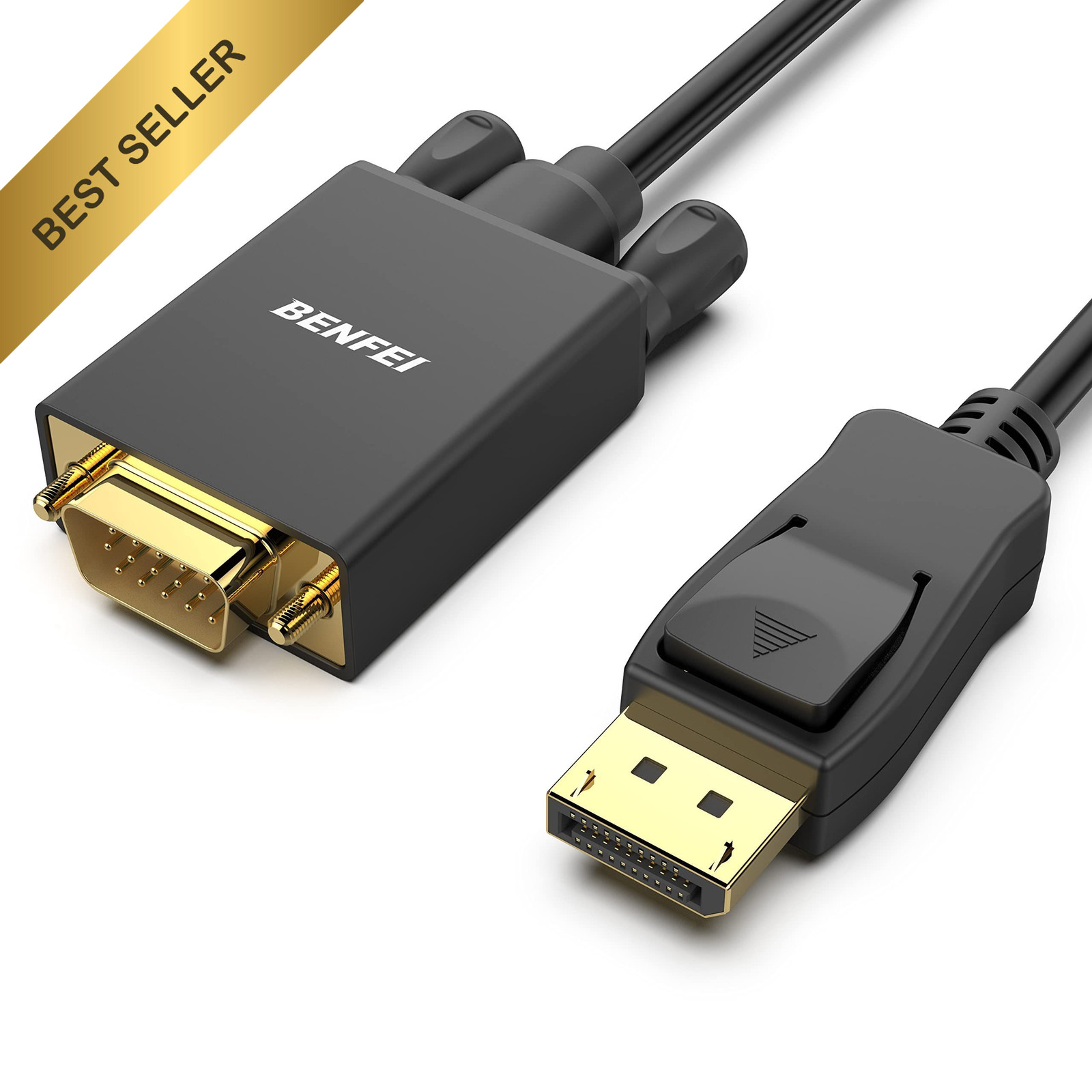 BENFEI DisplayPort to VGA Cable 1.8M Gold Plated DP to VGA Adapter Male Cable