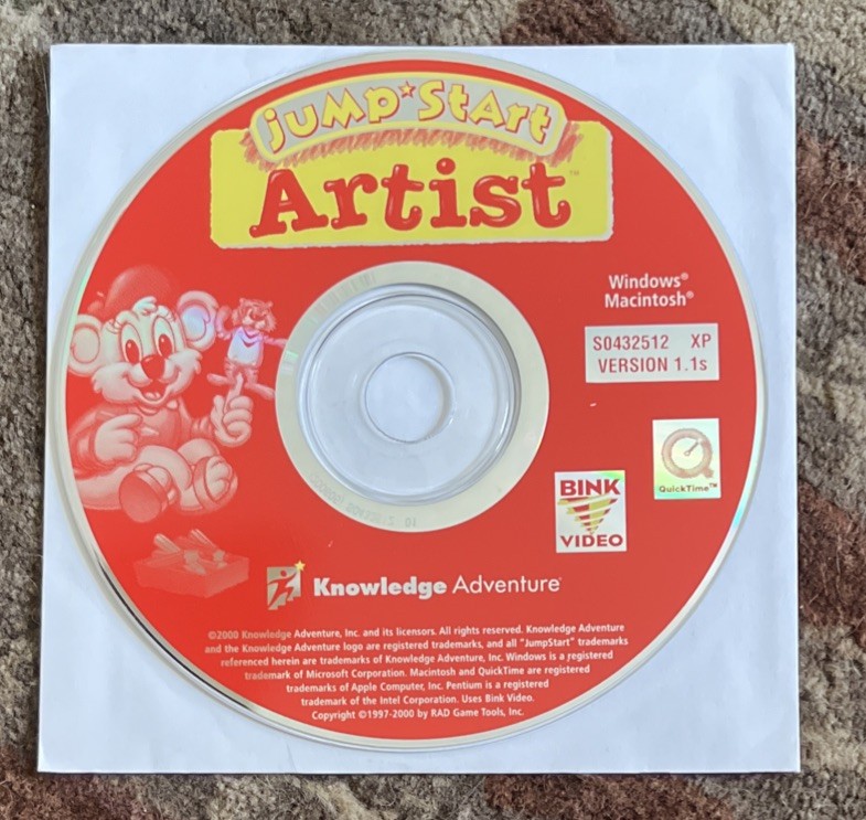 Knowledge Adventure Co Jump Start Artist Slightly Used Macintosh / Windows