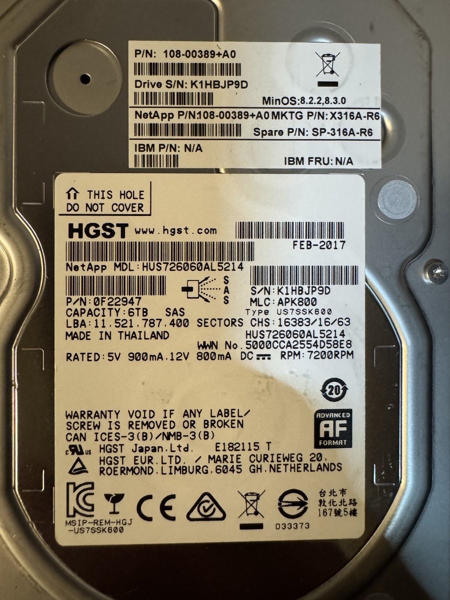 2x HGST 6.00 TB SAS 6Gbps 3.5" HDD — Full Test Report + 30-Day Warranty