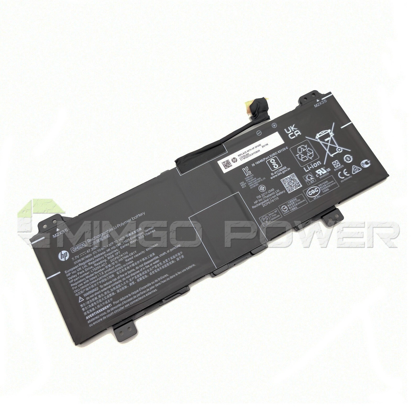 New Genuine GH02XL Battery for HP Chromebook 14 G6 14A-NA L75253-AC1 L75783-005