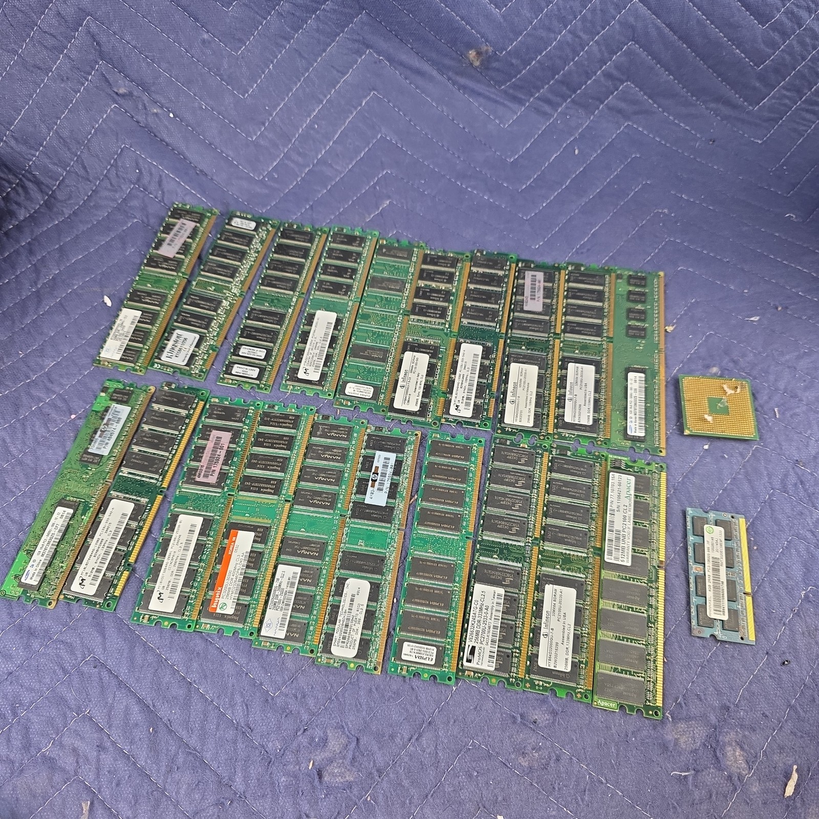 (lot of 20) Memory Ram PC1 PC2 PC3 DDR USED MIXED LOT Untested For Parts