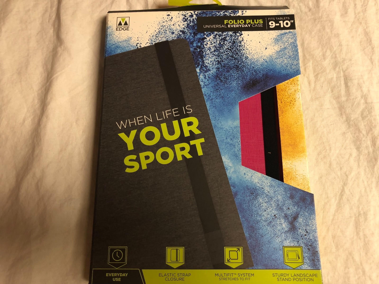 M-Edge Folio Plus Universal Tablet Case Fits 9-10" Devices Pink Brand New